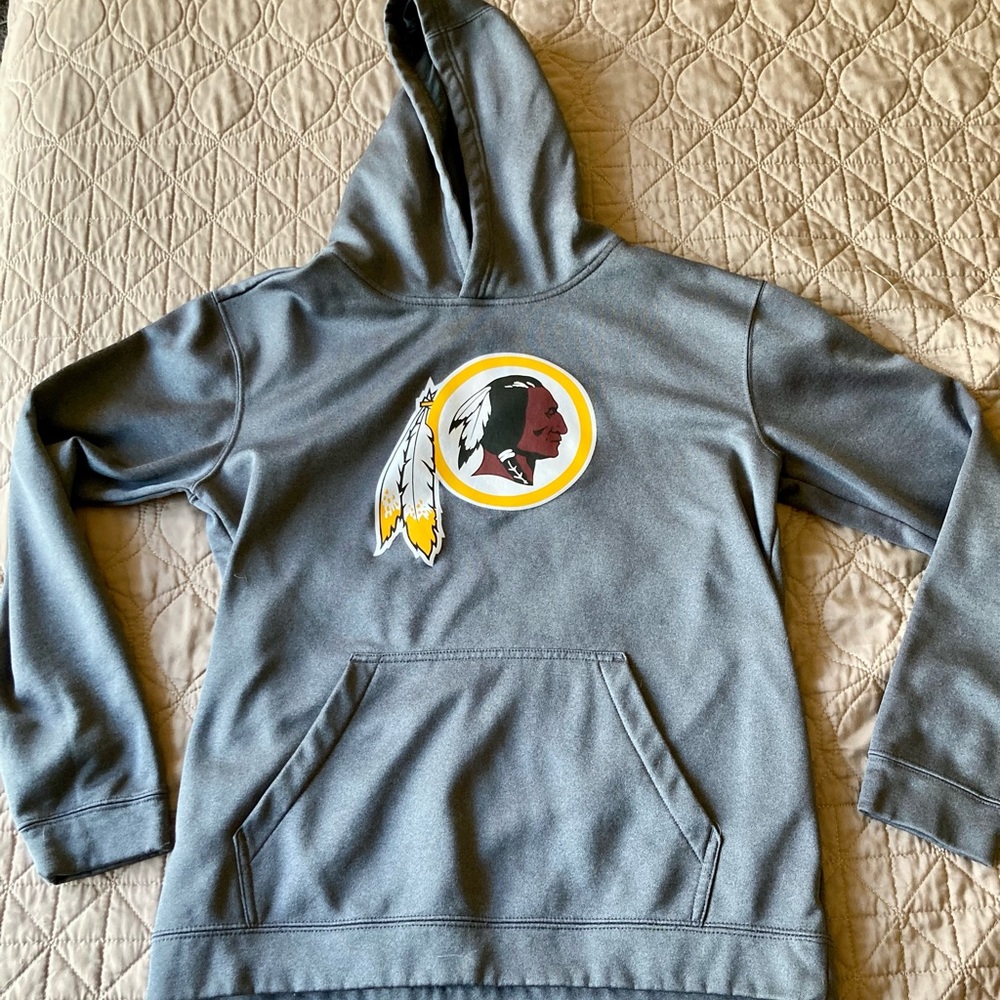 Youth XL - REDSKINS (Commanders) Grey/ Gray Sweatshirt